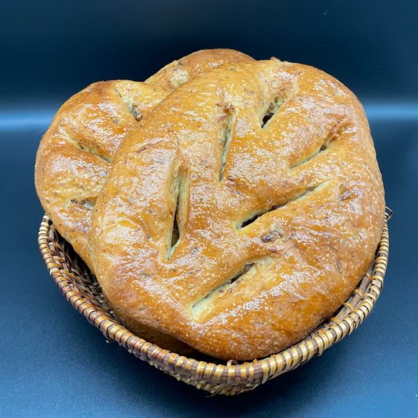 fougasses aux fritons à partager