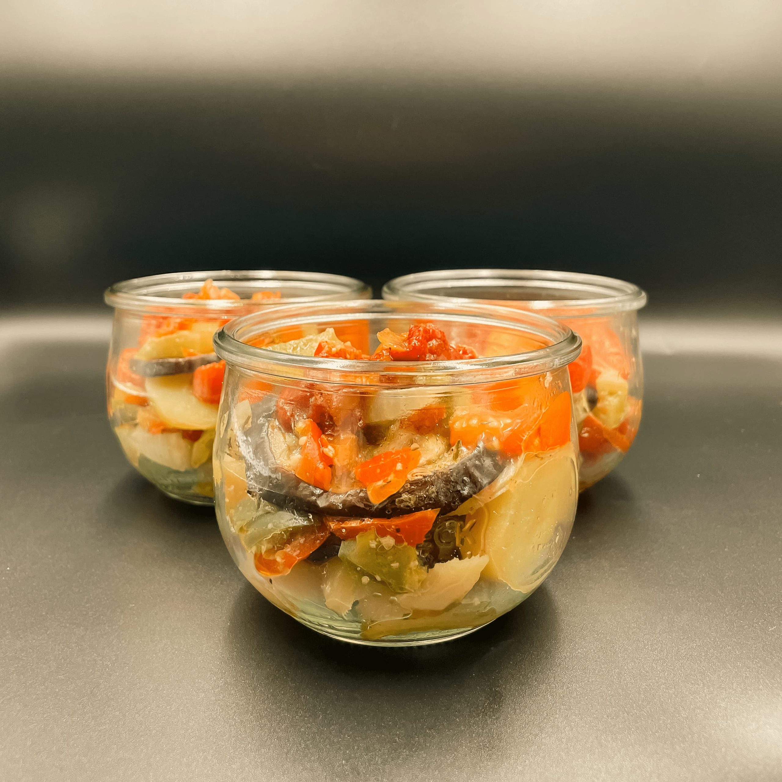 légumes rôtis, bocal, repas à emporter, bocaux