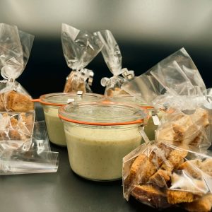 velouté, velouté courgette, repas à emporter, soupe froide, plat à emporter