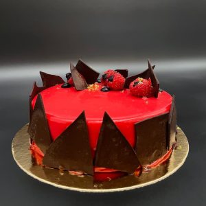 gateau, framboise, yuzu