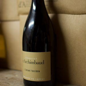 l'enfant terribel, domaine d'archimbaud, vin rouge