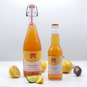 thé pétillant, bio, rafraichissant, agrumes